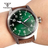 43mm Tandorio Big Pilot Watch TD144B NH35 PT5000 Automatic 20BAR Sapphire Luminous - Tandorio Watches