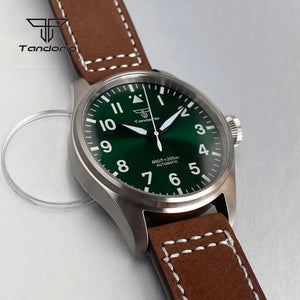 43mm Tandorio Big Pilot Watch TD144B NH35 PT5000 Automatic 20BAR Sapphire Luminous - Tandorio Watches
