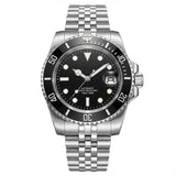 Miyota 8215 Submariner Mod Tandorio TD203M 40mm PT5000 Movt Sapphire Bubble Date