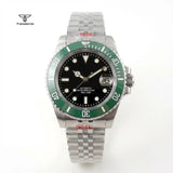 Miyota 8215 Submariner Mod Tandorio TD203M 40mm PT5000 Movt Sapphire Bubble Date