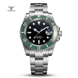 Miyota 8215 Submariner Mod Tandorio TD203M 40mm PT5000 Movt Sapphire Bubble Date