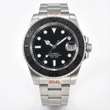 Miyota 8215 Submariner Mod Tandorio TD203M 40mm PT5000 Movt Sapphire Bubble Date