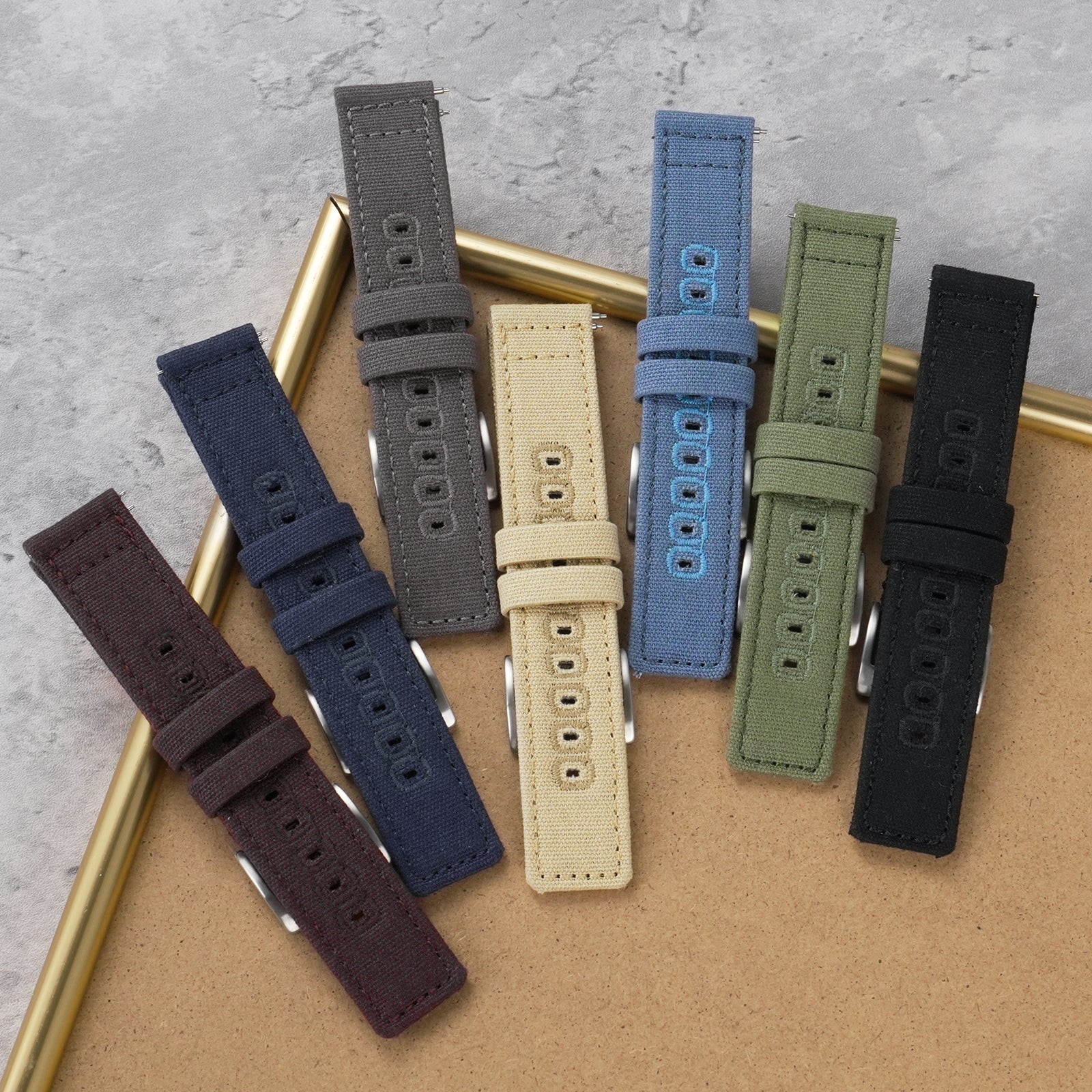 Canvas Watch Strap Vintage Watch band 20mm 22mm