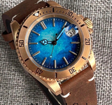 CuSn8 Solid Bronze Submariner Dive Watch Tandorio TD232K 20BAR Sapphire NH35A Automatic