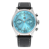 San Martin Men Quartz Watch VK64 Chronograph 38mm SN0101  Sapphire Glass Quick Release Strap 5bar