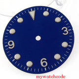 29.2mm Black/Green/Blue Watch Dial Luminous Marks Fit NH35A MH35 Automatic Movement Wristwatch Accessories