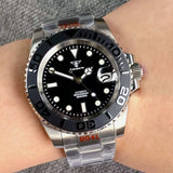 Men's Diving Watch 40mm Tandorio TD266D SUB NH35 Automatic 20Bar 904L Bracelet 120clicks Bezel Sapphire