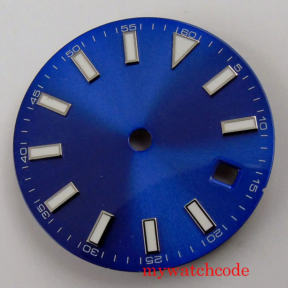 29mm Sterile Watch Dial For MIYOTA 82 Series Mingzhu 2813 Automatic Movement Luminous Marks Wristwatch Parts