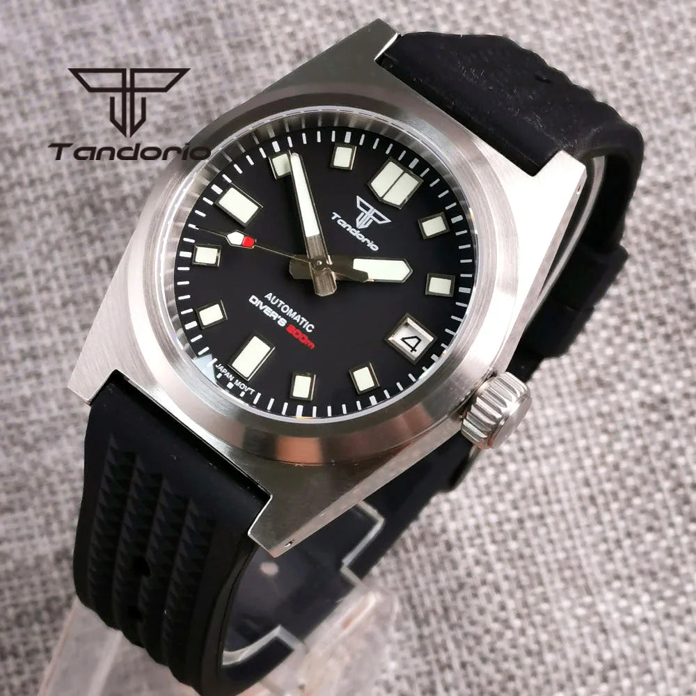 Tandorio TD108A Sunburst Dial NH35A 38mm 20bar Brushed Case AR Sapphire Military Explorer