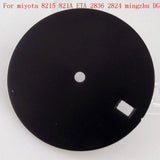 29mm Black Green Yellow Watch Dial Face For NH35 NH36 MIYOTA 8215 821A ETA 2836 2824 Mingzhu 2813 Automatic Movement