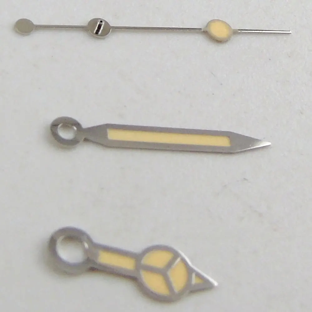 Nologo Black Vintage 29mm Yellow Marks Explorer Watch Dial fit NH35A NH36A ETA2824 PT5000 ST2130 ST1612 MIYOTA DG 2813 Watch Needles