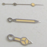 Nologo Black Vintage 29mm Yellow Marks Explorer Watch Dial fit NH35A NH36A ETA2824 PT5000 ST2130 ST1612 MIYOTA DG 2813 Watch Needles