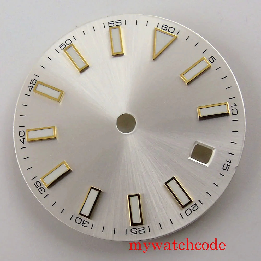 29mm Sterile Watch Dial For MIYOTA 82 Series Mingzhu 2813 Automatic Movement Luminous Marks Wristwatch Parts