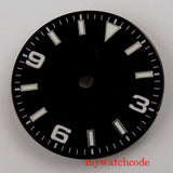 29mm Sterile Watch Dial For MIYOTA 82 Series Mingzhu 2813 Automatic Movement Luminous Marks Wristwatch Parts