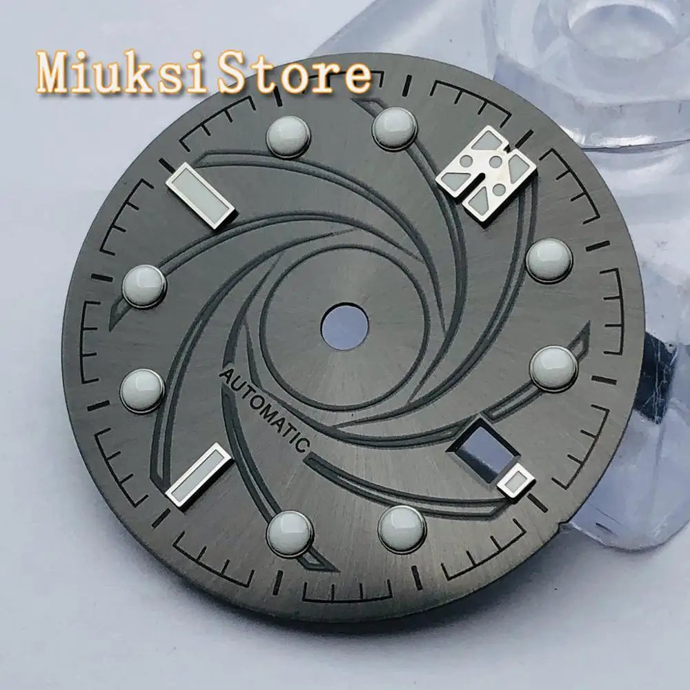 31mm blue/green/black/gray sterile dial for ETA 2836/2824,Mingzhu DG2813/3804,Sea gull1612,Miyota 82 series movement