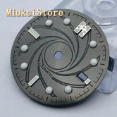 31mm blue/green/black/gray sterile dial for ETA 2836/2824,Mingzhu DG2813/3804,Sea gull1612,Miyota 82 series movement