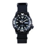 HEIMDALLR PVD Black Monster Watch 45mm 20ATM Waterproof C3 Luminous Sapphire NH36 Automatic Day-Date