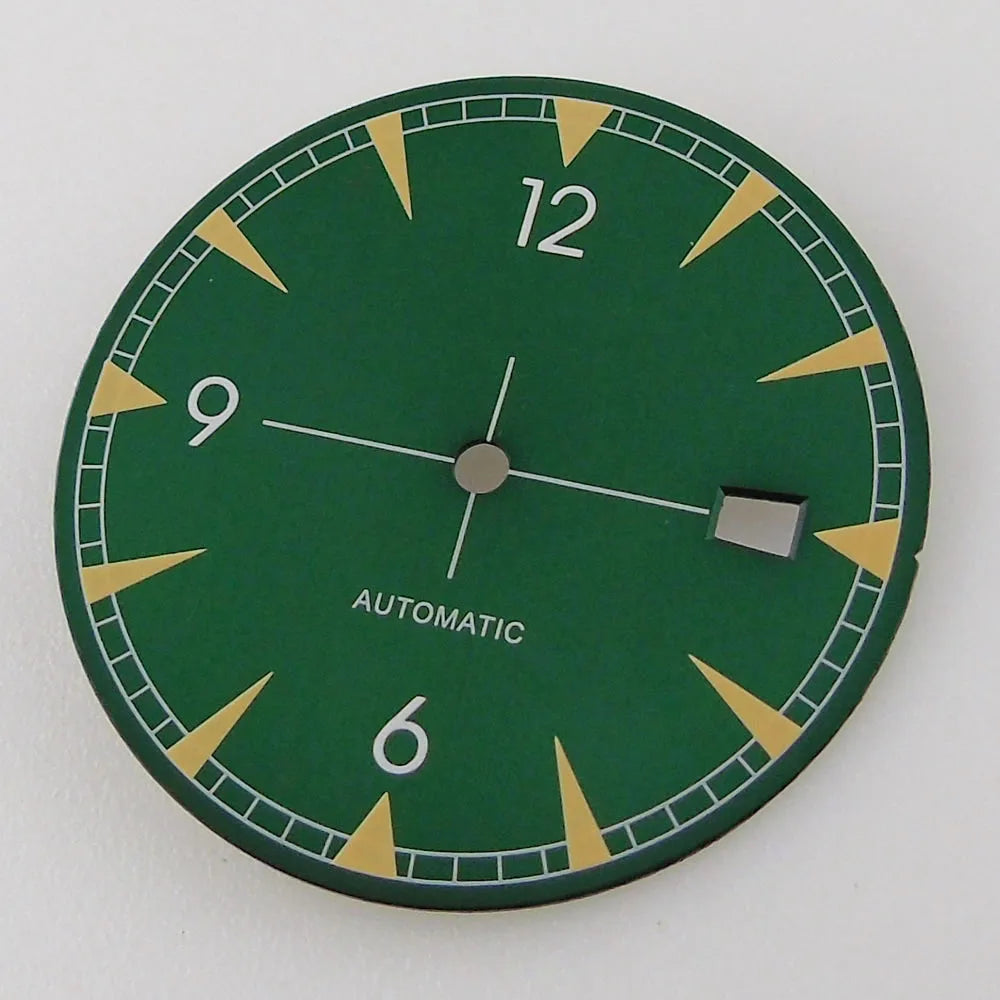 33.5mm Watch Dial Hands Replacement For NH35A NH36A Movement Luminous Marks