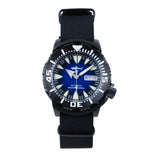 HEIMDALLR PVD Black Monster Watch 45mm 20ATM Waterproof C3 Luminous Sapphire NH36 Automatic Day-Date