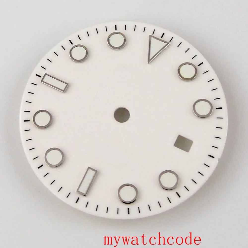 31.3mm Sterile Watch Dial and Hands Fit MIYOTA 8215 821A MINGZHU 2813 Automatic Movement Luminous Marks