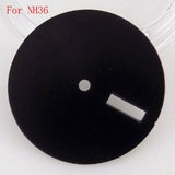 29mm Black Green Yellow Watch Dial Face For NH35 NH36 MIYOTA 8215 821A ETA 2836 2824 Mingzhu 2813 Automatic Movement