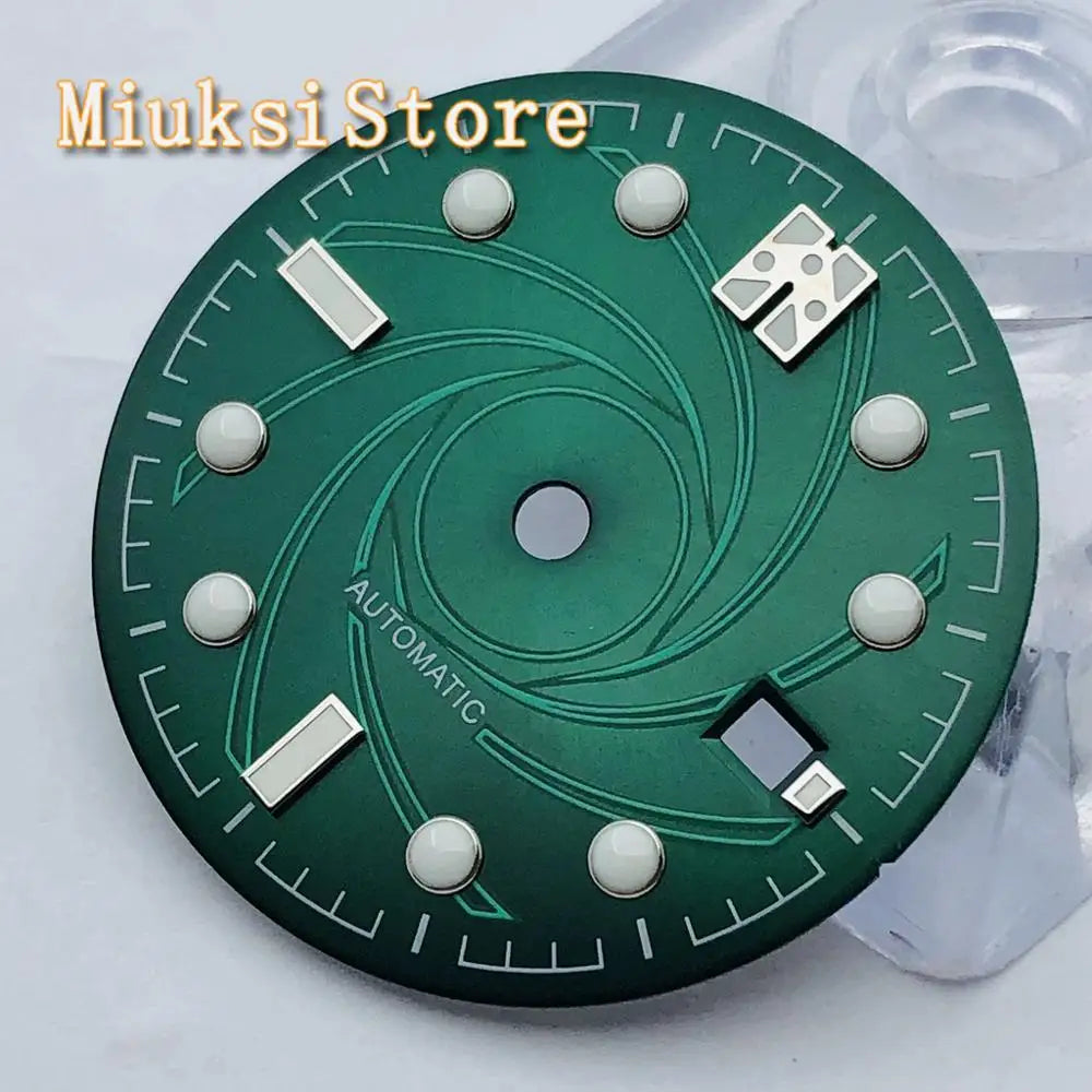 31mm blue/green/black/gray sterile dial for ETA 2836/2824,Mingzhu DG2813/3804,Sea gull1612,Miyota 82 series movement