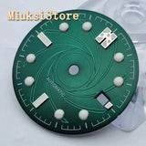 31mm blue/green/black/gray sterile dial for ETA 2836/2824,Mingzhu DG2813/3804,Sea gull1612,Miyota 82 series movement