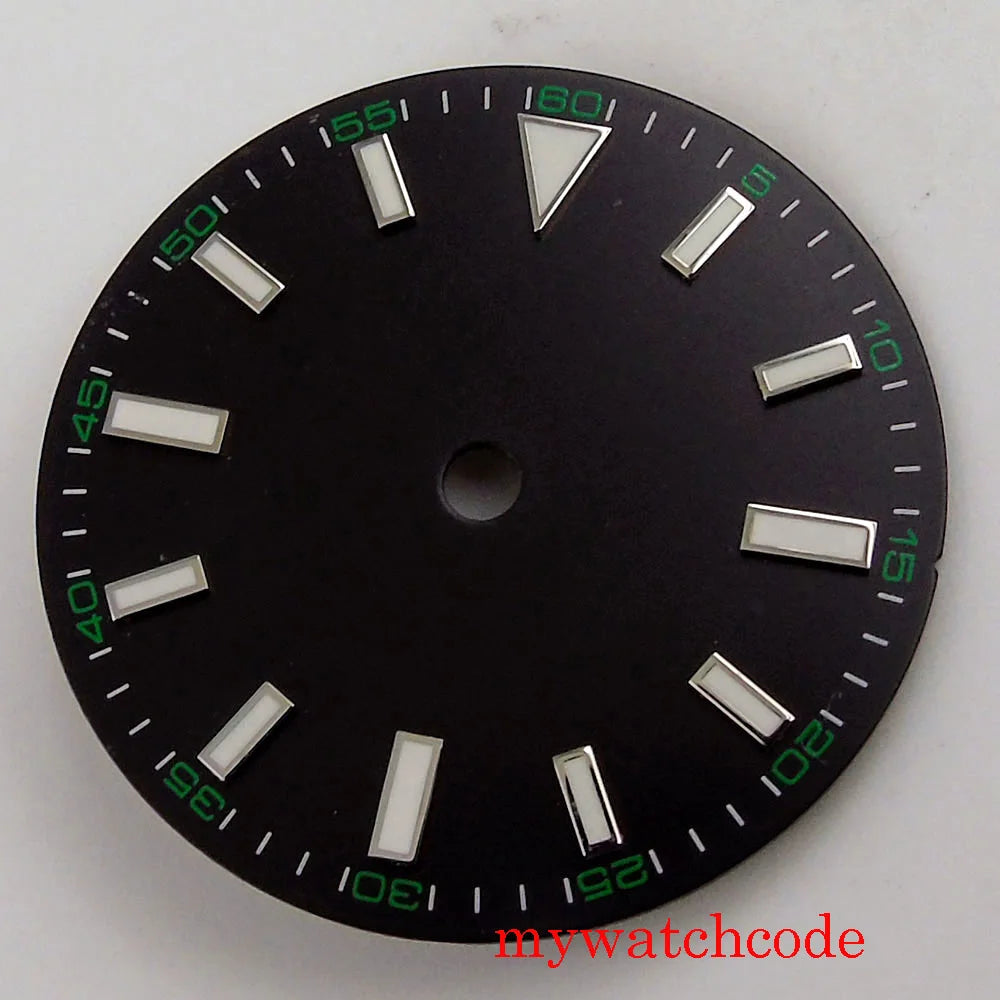 29mm Sterile Watch Dial For MIYOTA 82 Series Mingzhu 2813 Automatic Movement Luminous Marks Wristwatch Parts