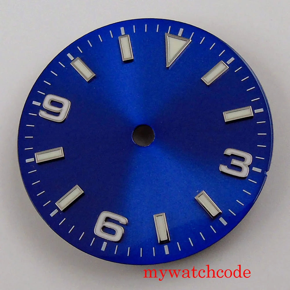 29mm Sterile Watch Dial For MIYOTA 82 Series Mingzhu 2813 Automatic Movement Luminous Marks Wristwatch Parts