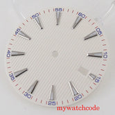 For NH35 33.5mm Sterile Watch Dial Face Parts With Date Window Luminous Marks Wistwatch Replacement