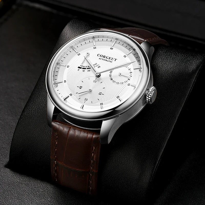 Corgeut 6658 Chronograph Watch Dress 40MM 3ATM Hardlex