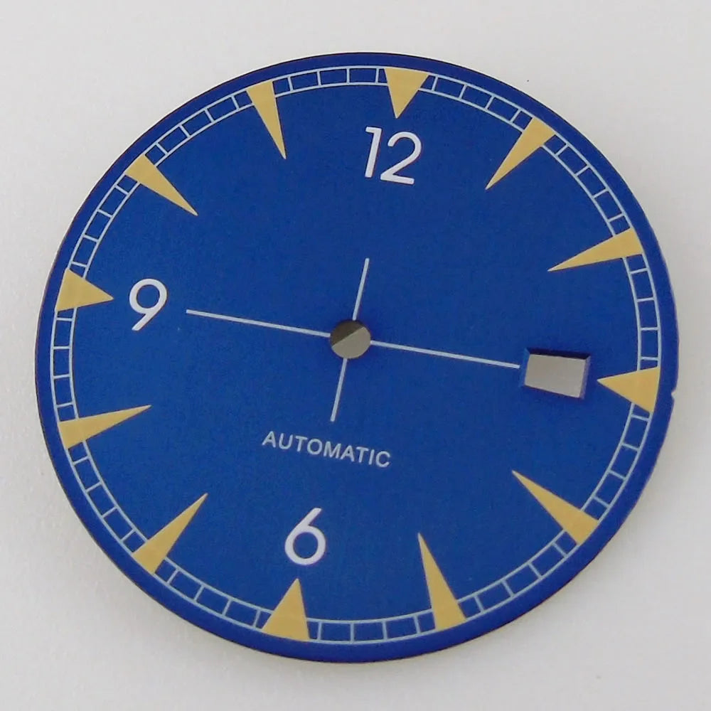 33.5mm Watch Dial Hands Replacement For NH35A NH36A Movement Luminous Marks