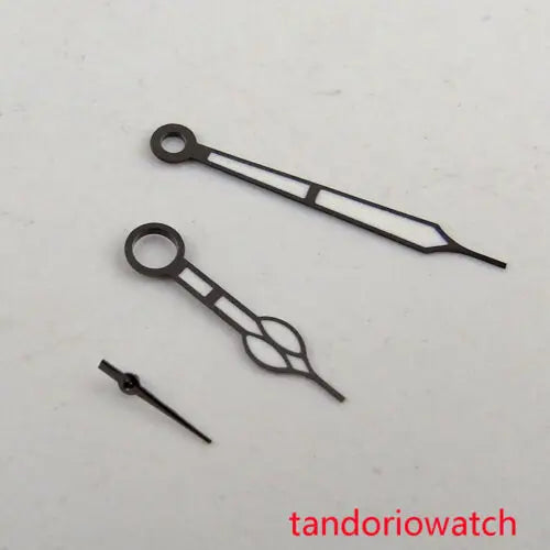 Sub Second 38.9mm Watch Dial Hands Set Grey Face Arabic Numerals Fit for ETA 6497 Hand Winding Movement