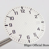 Texture Dial Sterile 34mm Black Automatic Watch Dial Watch Needles fit NH35 Movement