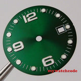 31.5 mm  grey/white/blue/green/black watch dial date window fit for ETA 2824 2836,Miyota 8215 automatic movement men watch