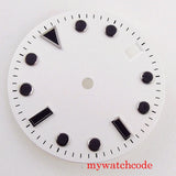 28.5mm Black White Sterile Watch Dial For 24 Jewels NH35A NH36A Automatic Movement With Date Window