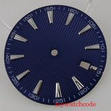 For NH35 33.5mm Sterile Watch Dial Face Parts With Date Window Luminous Marks Wistwatch Replacement