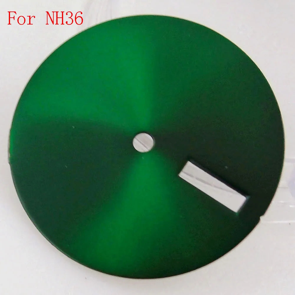 29mm Black Green Yellow Watch Dial Face For NH35 NH36 MIYOTA 8215 821A ETA 2836 2824 Mingzhu 2813 Automatic Movement