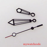 31mm Black Sterile Top Quality Date Window Watch Dial Hands For NH35 Movement Parts