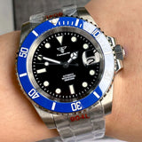Men's Diving Watch 40mm Tandorio TD266D SUB NH35 Automatic 20Bar 904L Bracelet 120clicks Bezel Sapphire