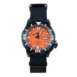 HEIMDALLR PVD Black Monster Watch 45mm 20ATM Waterproof C3 Luminous Sapphire NH36 Automatic Day-Date