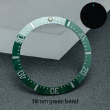 Submariner Bezel Replacement Accessories 38mm * 30.6mm Ceramic Tilt Bezel Suitable for 40.5mm Bezel