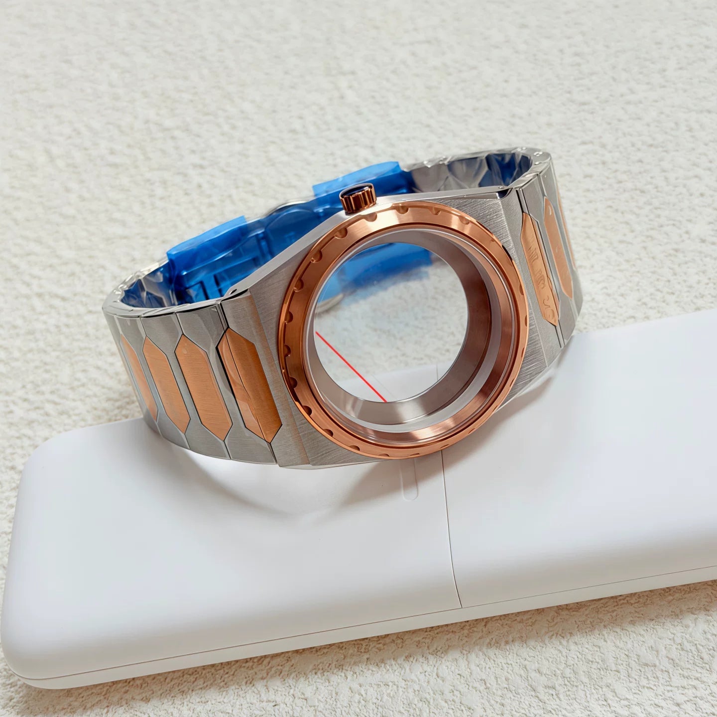 Mod VC222 Watch case 37MM sapphire glass 316L solid stainless steel case 5ATM