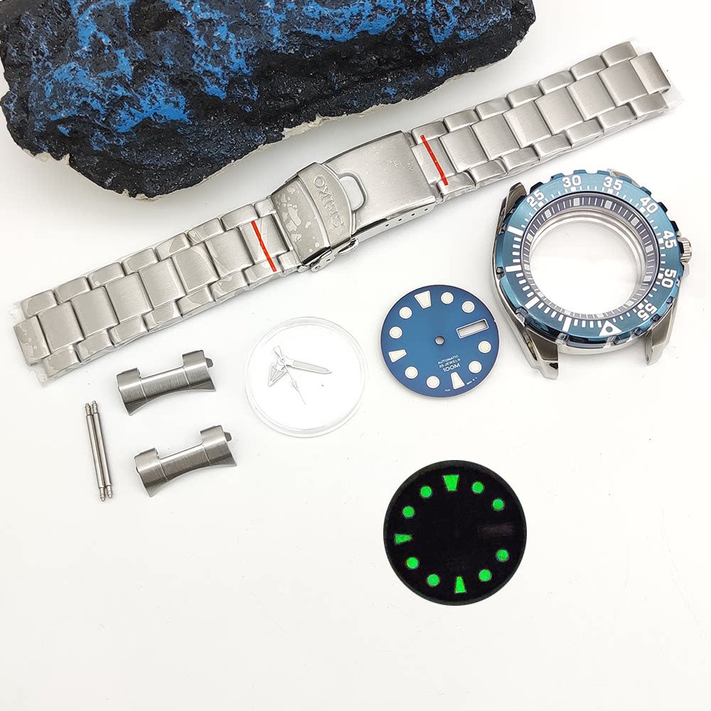 44MM Monster Case Set for NH35 Movement Stainless Steel Strap