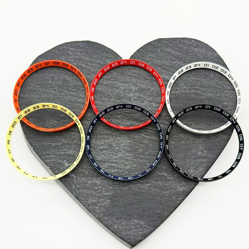 30.3mm Chapter Ring 24-hour scale chapter ring for SKX007 case NH35 case plastic inner shadow