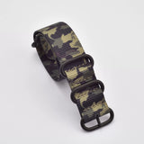 NATO Camouflage Nylon Watch strap Canvas Outdoor Sports Replacement band 20 | 22mm Military