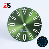 Premium Watch Dial Sunburst No date window 28.5mm hollow marker 60C luminous modification for NH35 / Miyota T9015/ ETA2824 PT5000