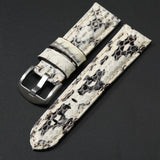 Handmade Snake Leather Strap Skin 20mm 22 24 26MM Textured Genuine Leather band