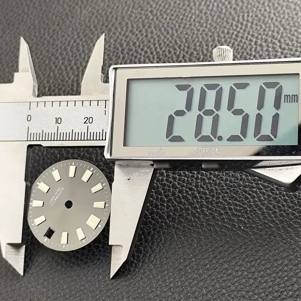 28.5mm SKX007 Watch Dial and for 62mas modified accessories NH35/NH34 movement with hands