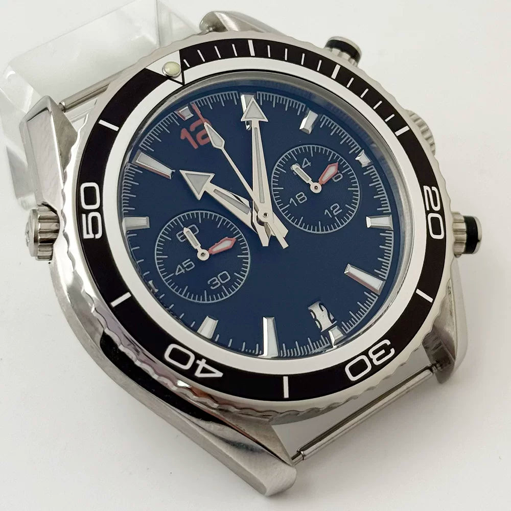 45mm big wrist watch VK64 quartz movement 2 eyes 5ATM 316L 45mm big wrist watch VK64 quartz movement 2 eyes 5ATM 316L